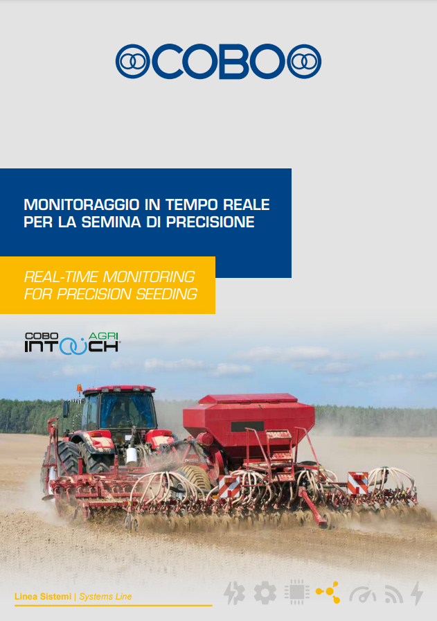 Copertina Brochure Monitoraggio in tempo reale per la semina di precisione