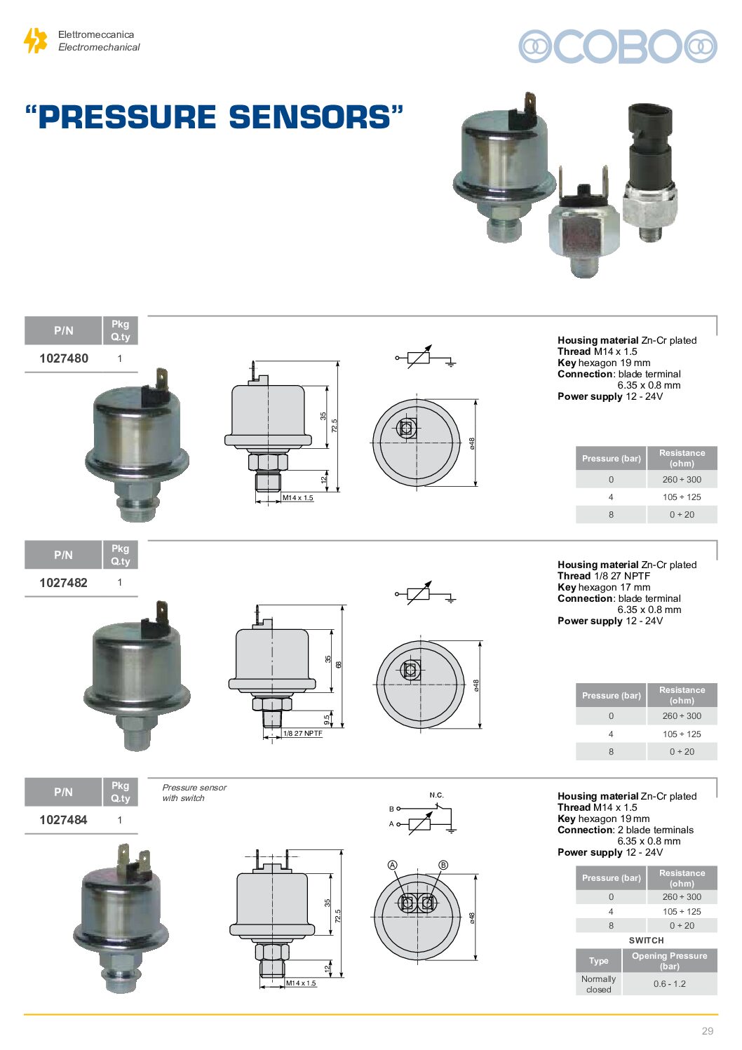 Pressure Sensors